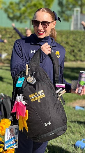 Mount St. Joseph University Dance Team on Instagram: "These moments >> 🥹📎 We’re always finding ways to bond, laugh, and grow closer—this team is truly one big family. Nationals memories forever 💙 #TwoTeamsOneFamily | #msjSPIRIT | #MOUNTUP"