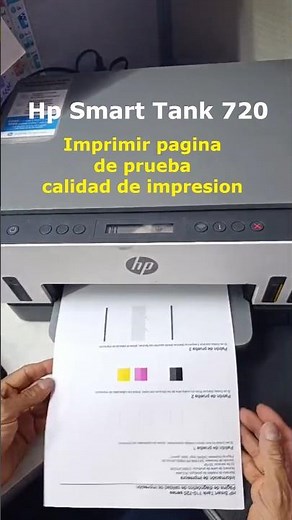 HP Smart Tank 720: Print your color test page quickly and easily!