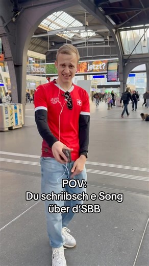 Dr SBB Song isch dusse und du kasch en überall loose. Alpe Raver biz übertriibe am HB am poose.