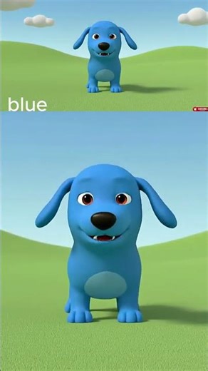 ⚡Learn Colors Song with Dogs! 🔴🔵 Red Apple & Blue Boot for Toddlers & Babies #Shorts