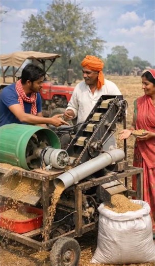 "Washing Machine Motor se Bana Mini Combine 😱 | Gaon ka Smart Jugaad!" #desijugaad #10millionviews