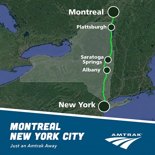 Planning your next adventure? Travel on the Adirondack® and enjoy no middle seats, laptop outlets and free WiFi. http://spr.ly/6186uBQni | Amtrak