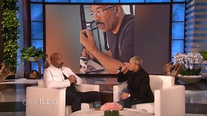 Steve Harvey was here, and his mustache game is strong. | Ellen DeGeneres