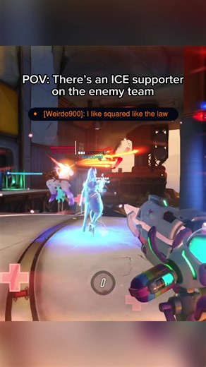 It’s so satisfying to crush ICE supporters on Overwatch as Mei #overwatch #ice #abolishice #ragebait #fyp