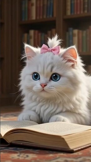 📚 Cloud Meow's Cozy Library 📚 Relaxing Cat ASMR for Studying & Reading #asmr #cutecat
