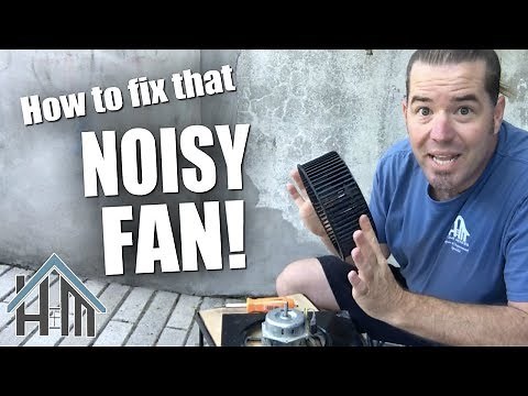 How to fix noisy bath fan, rattling fan! Easy! You can do it!