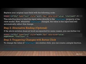 How to Change View-Model Field Value in Knockout JS with JQuery