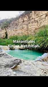 Manantiales Kinjua de agua termal en el municipio de Metztitlán "Lugar de la Luna" un agradable recorrido y aguas cristalinas sobre una hermosa barranca y una exótica vegetación a sus alrededores. Gracias por las fotos amiga Jesica Escudero. | Bellos Rinconcitos de Hidalgo