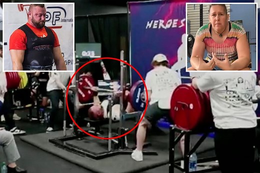 Male powerlifter enters women's event, breaks record