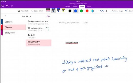 iPad pro ipad 2018必备笔记神器OneNote使用方法，关键是免费的软件