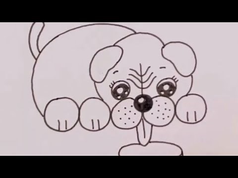 How to draw dogs with easy tricks | Easy dog drawing for kids | Step by step dog drawing