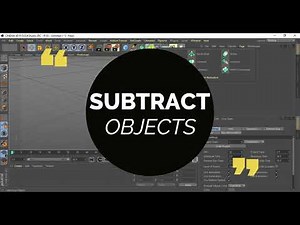 Cinema C4D subtract objects using Boole Simple Tutorial Beginner