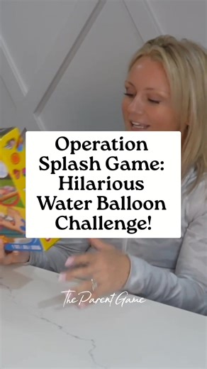 The mat inflates with water! We plug the hose in and dodge the water spray to save Cavity Sam. Our kids love Operation, so they'll enjoy this splashy twist! #OperationGame #WaterBalloonChallenge #FamilyFun #KidsGames #SummerActivities #OutdoorGames #CavitySam #SplashGame #HilariousGames #WaterGames | The Parent Game | Facebook