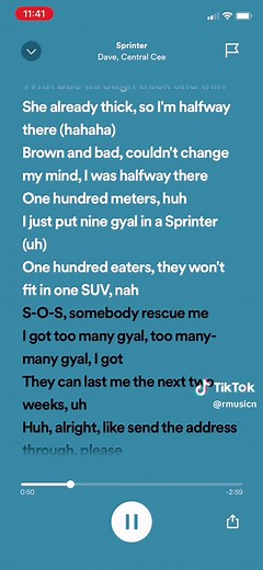 Central Cee & Dave - Sprinter Lyrics Explained