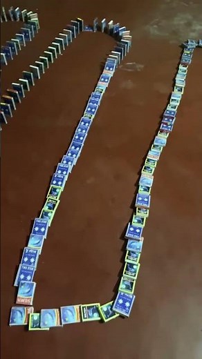 Hours to set up, seconds to fall — That’s the beauty of domino art. 💥