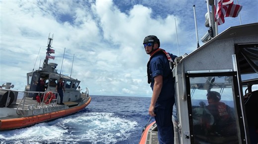 Quad partners embark Coast Guard Cutter Stratton in the Pacific Ocean