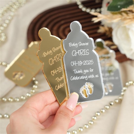 Baby Shower Magnet for Guests Bulk- Baby Bottle Favors - Baby Shower Favors - Etsy