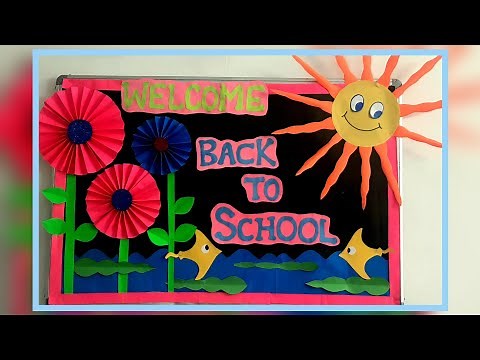 Welcome Back to School bulletin board decorations idea/Welcome charts for classroom Door