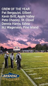 The National Crew of the Year officiates Minnesota high school football! | MSHSL