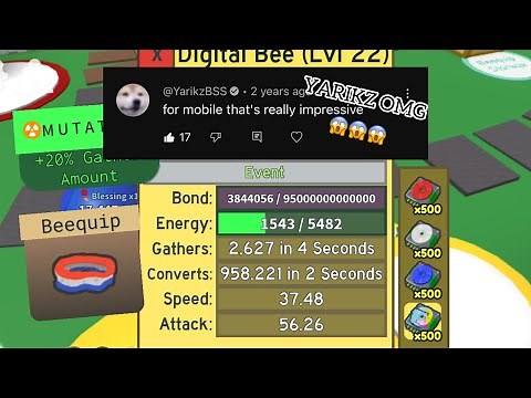 World’s 2nd Mobile Maxed Digital Bee | Bee Swarm Simulator