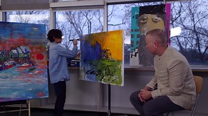 You have to have a lot of patience to paint, probably. Stream all episodes of Kids That Are Kind of Amazing at Stuff: cbc.ca/amazingkids | Gerry Dee