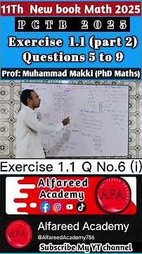 Q No 6 i | class 11 maths chapter 1 exercise 1.1 | #education #alfareedacademy