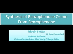 Synthesis of Benzophenone oxime from Benzophenone #bpharma #bpharm4thsem #bpharmacy