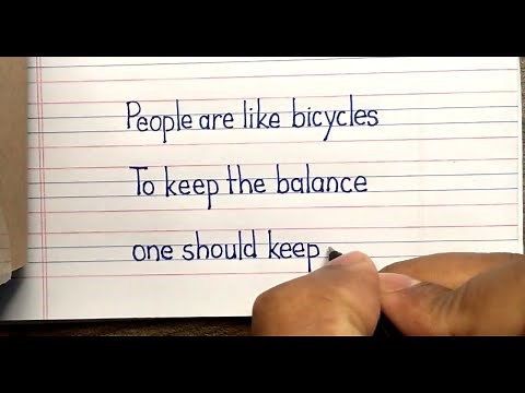 How to write good english handwriting in four line notebook | Neat and clear English handwriting