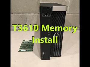 How to replace/install Memory/Ram in to a Precision T3610 Workstation