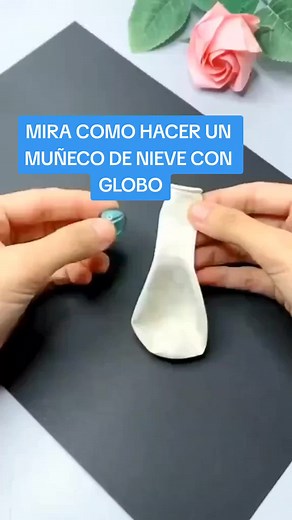 Cómo hacer un muñeco de nieve con globos