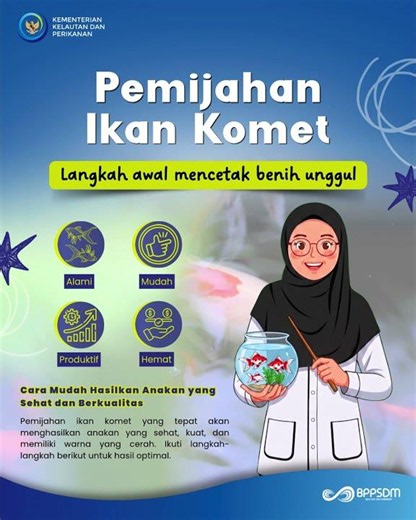 Langkah Awal Mencetak Benih Unggul Ikan Komet
