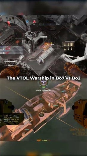 The VTOL Warship in Bo7 vs Bo2