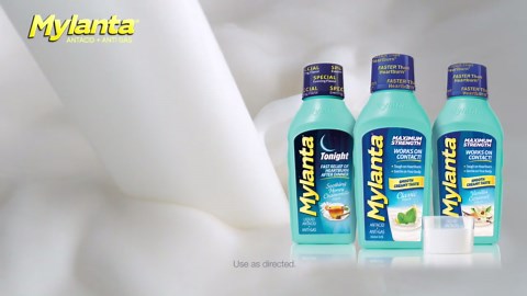 Mylanta Heartburn and Gas Relief Liquid Antacid, Coat & Cool Formula, Mint Chocolate Flavor, 12oz