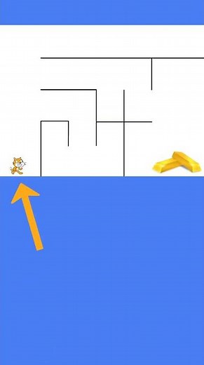 Can You Navigate Scratch Cat to the Gold? #christmas #scratch #codingchallenge