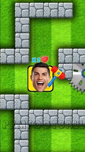 RONALDO: 3 LIVES CHALLENGE 😱🔥 Will CR7 Reach Level 1000? ⚽ Fan Animation #shorts