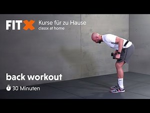 back workout | 30 minuten | FitX-Kurse für zu Hause: classx at home
