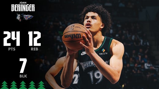 Joan Beringer First Career Double-Double Vs The New Orleans Pelicans | 4.12.26