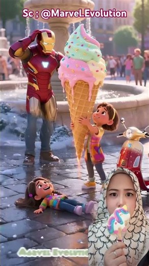 Itu Eskrim Pelangi Atau Eskrim Api ⁉️🍦 @Marvel.Evolution