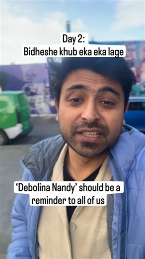 Soumik Ghoshal on Instagram: "I am seeing so many posts about Debolina Nandy, but hardly anyone is talking about mental health. Most people are just making fun, trolling, and judging her for what she said or did. This is a clear example of how we should not treat someone in West Bengal. Making jokes is easy, but understanding someone’s mental state is more important. I relate to this because many people studying abroad go through this every single day. Life outside is not as rosy as it looks on 