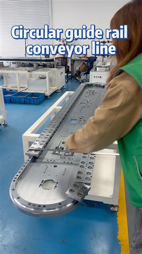 High positioning accuracy of the ring guide, continuous cycle movement#machine #conveyorsystem #cnc