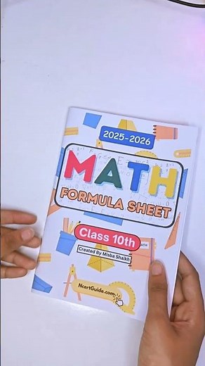 Class 10 Math Formula Sheet | NCERT Quick Revision Guide for Exams