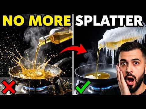 Cooking Oil Splatter? Try This 2-Minute Freezer Hack Today