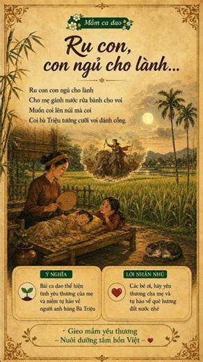 🌾 Ru con, con ngủ cho lành...| Mầm ca dao