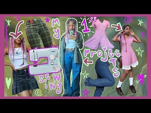 my first sewing projects + alt/grunge project ideas (from a beginner)