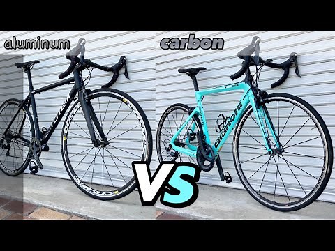 Comparing aluminum and carbon road bikes! [totem RSL limited edition x Bianchi ARIA]