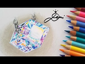 Kristall zeichnen lernen 💎 Diamant malen💎 How to Draw a Diamond 💎 Kак се рисува диамант 💍
