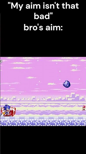 Knuckles can’t aim 😭 #sonicthehedgehog#knuckles #fangame