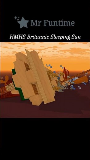 Sleeping Sun Britannic | Minecraft Animation #minecraft #sinkingship #britannic #sleepingsun