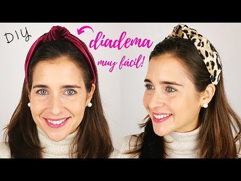 Cómo hacer la DIADEMA que está de moda ¡SIN COSER! - DIY súper fácil con pegamento textil