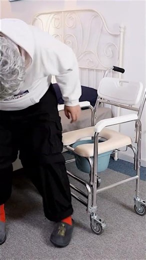 Portable Commode Chair with Wheels | Easy Mobility & Comfortable Seating